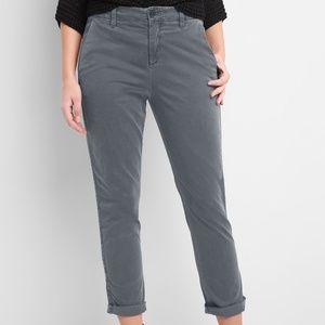 GAP WOMEN'S GIRLFRIEND CHINO BLUE GREY SIZE 4